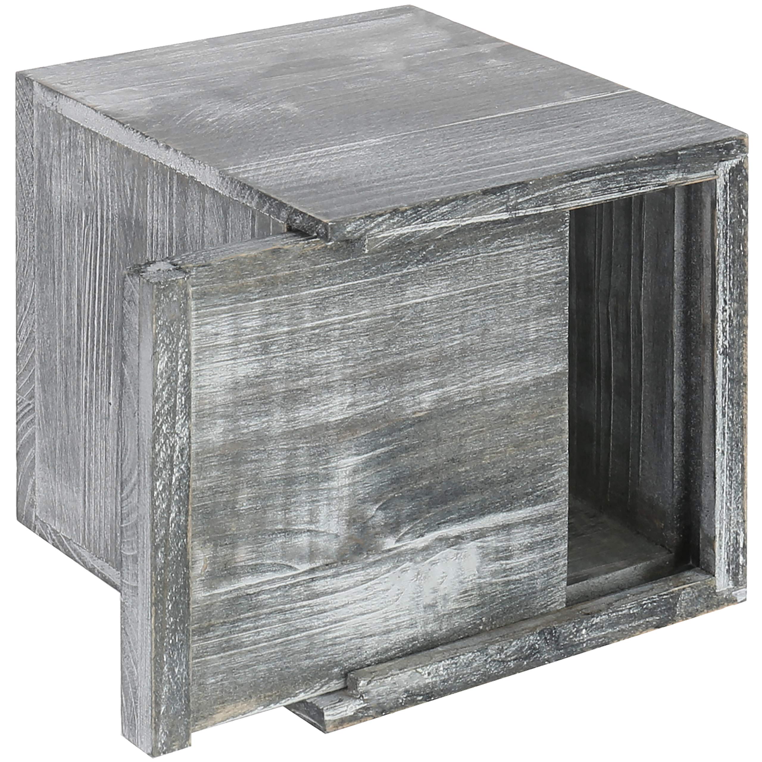 Amazon.com: MyGift Graywashed Wood Decorative Tissue Box Holder